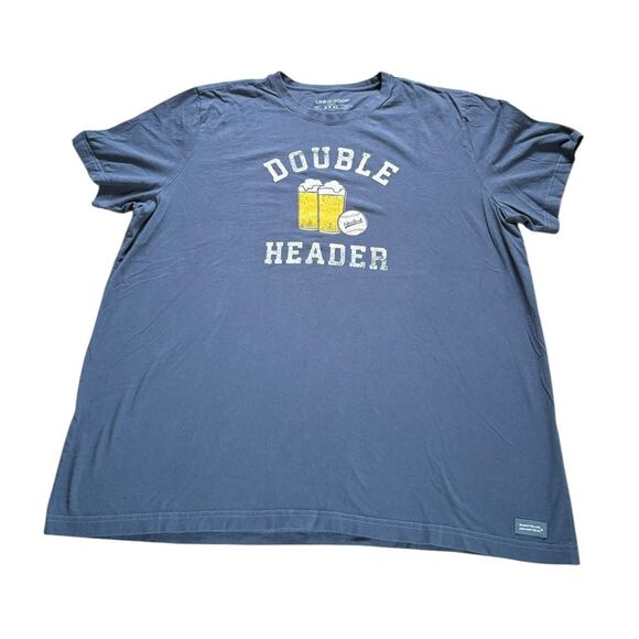 Life Is Good Other - Life Is Good Crusher Tee Short Sleeve Double Header Beer Baseball Men’s XXXL